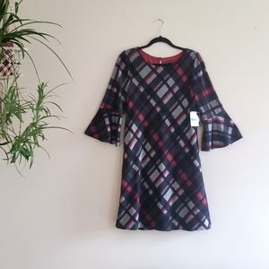 NWT JH Collectibles Plaid Dress Size M